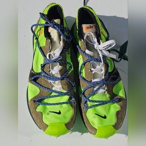 Nike Off White Virgil Abloh Zoom Terra Kiger 5 Electirc Green 13.5 AUTHENTIC